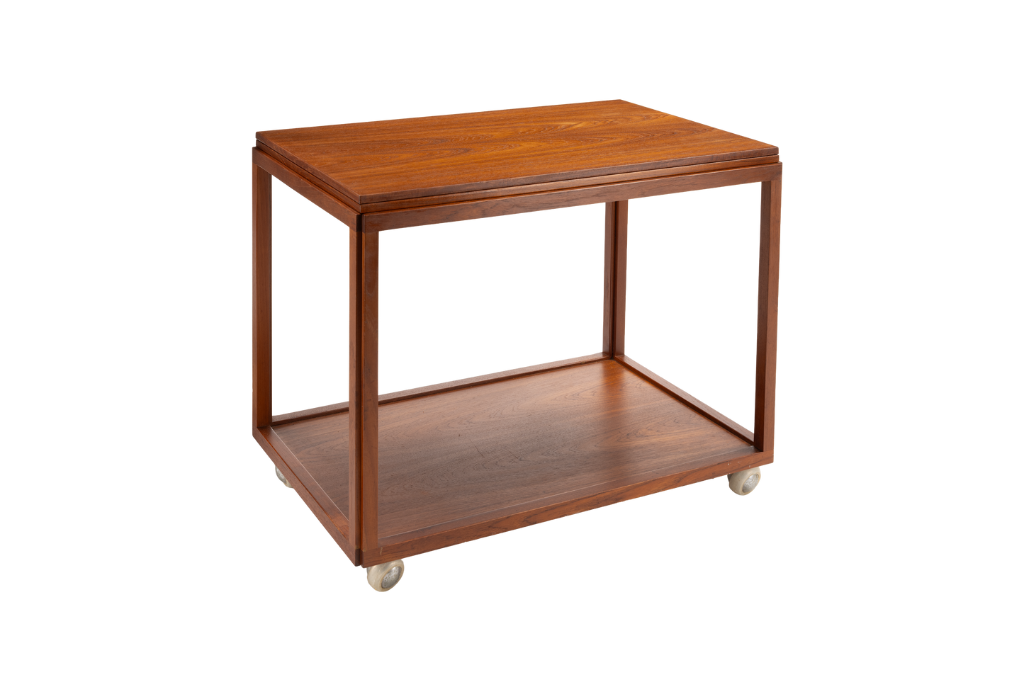 Danish Teak Expanding Bar Cart