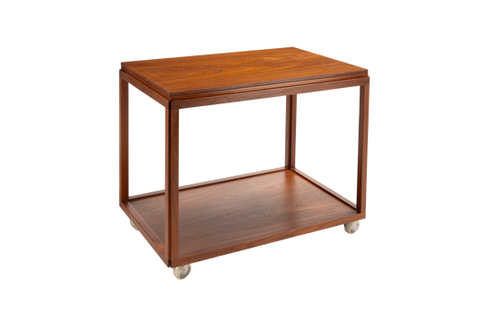 Danish Teak Expanding Bar Cart