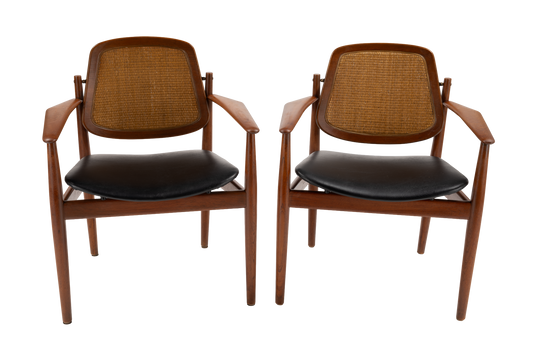 Arne Vodder Model 205 & 206 Dining Chair Set