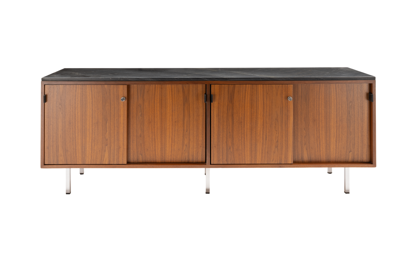 Florence Knoll Credenza with Black Marble Top