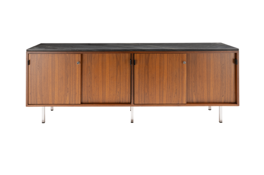 Florence Knoll Credenza with Black Marble Top