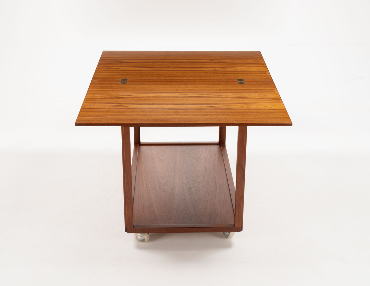 Danish Teak Expanding Bar Cart