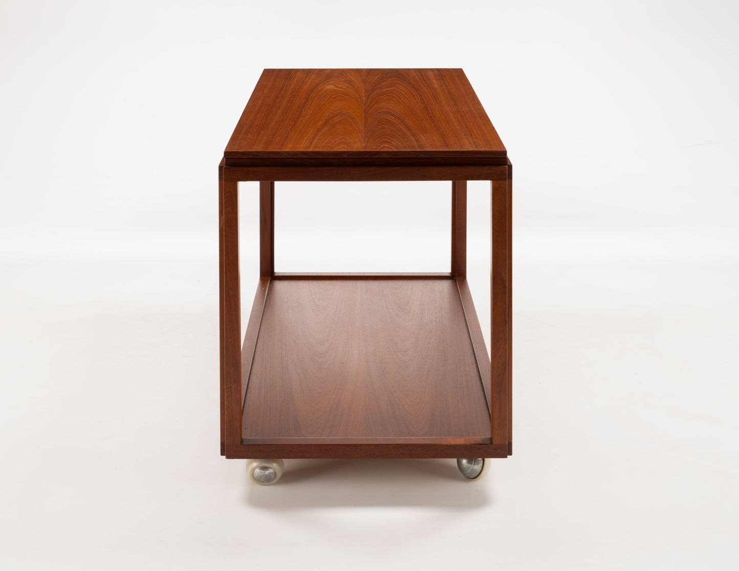 Danish Teak Expanding Bar Cart