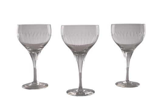 Rosenthal Lotus Cut Crystal Stemware