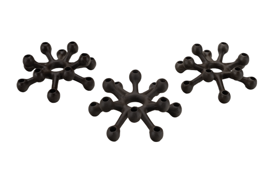 Dansk Cast Iron Spider Candeholder Set