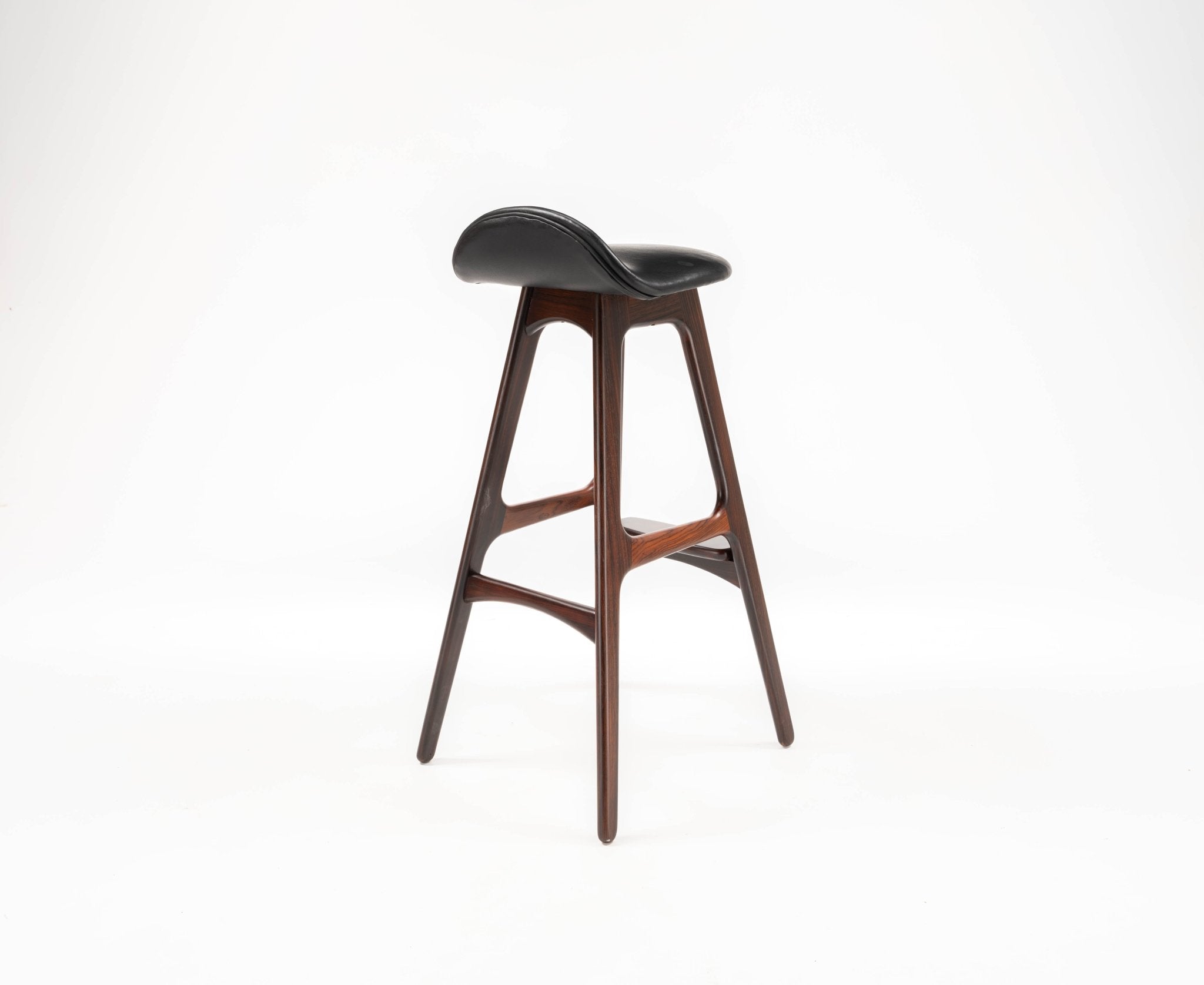 Erik Buch Rosewood Stools With Leather Seat – Egg Culture