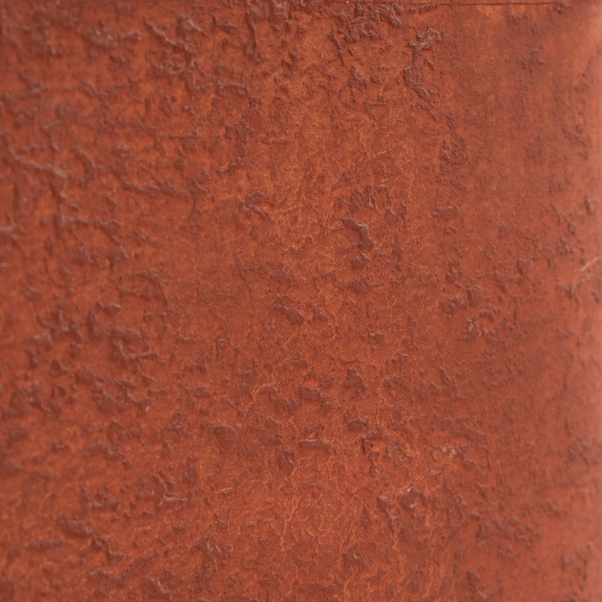 Marianna Von Allesch Table Lamp close up showing the richly textured rust brown shade surface in mid century modern lighting