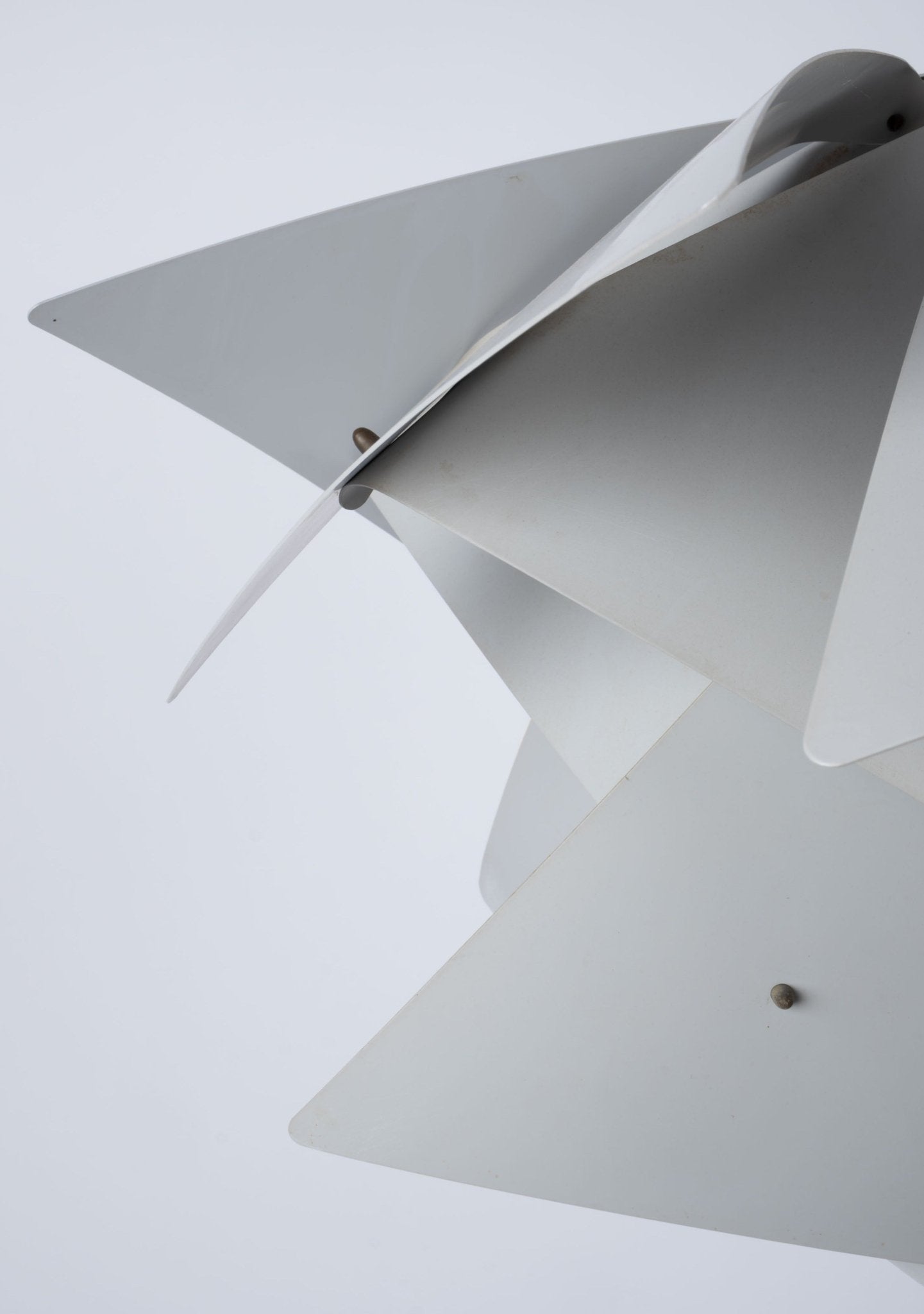 Rare Preben Dal "Trigon" pendant lamp from the Symfoni series with sculptural geometric design and original condition