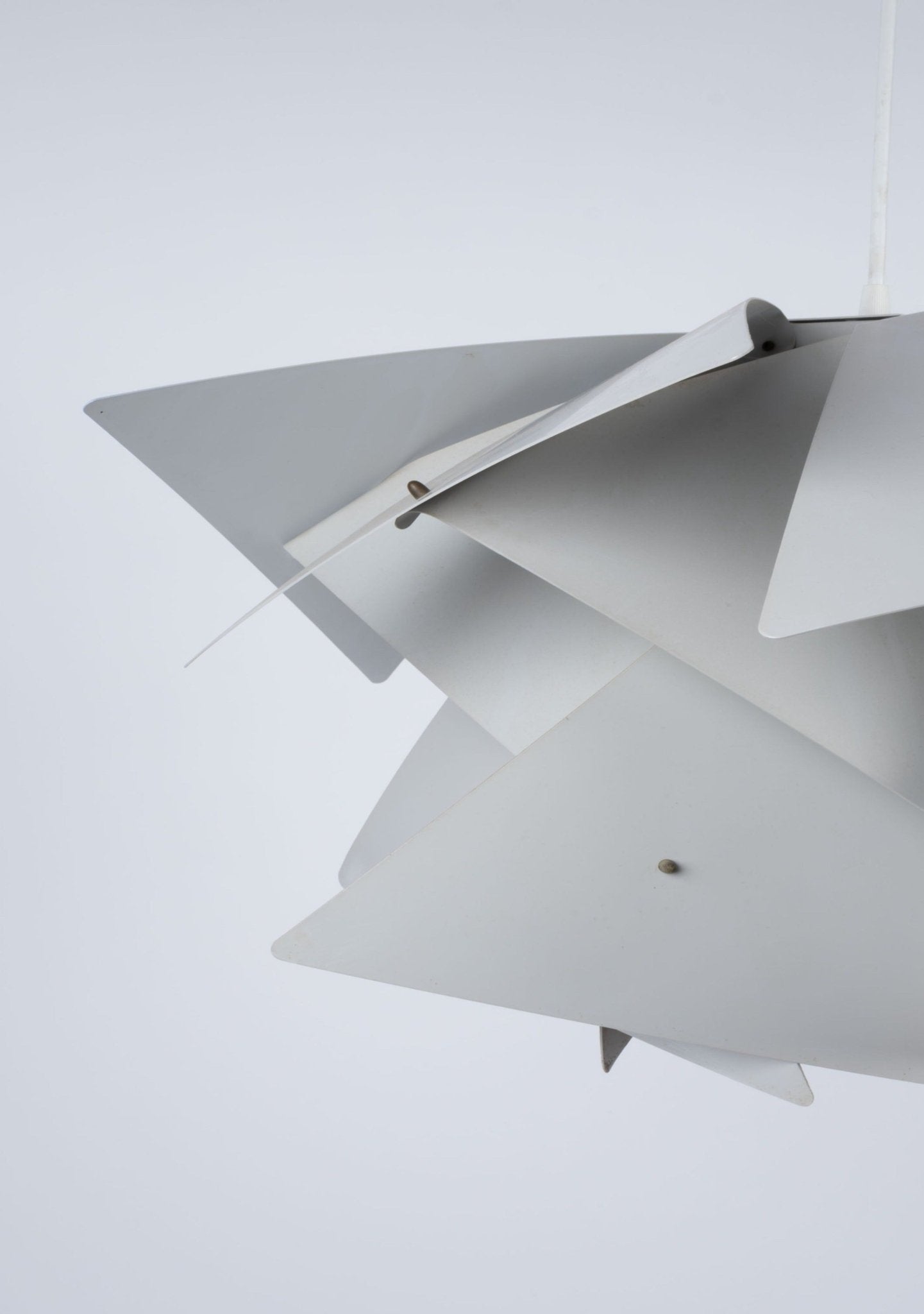 Rare Preben Dal "Trigon" pendant lamp from the Symfoni series with sculptural geometric design by Hans Folsgaard