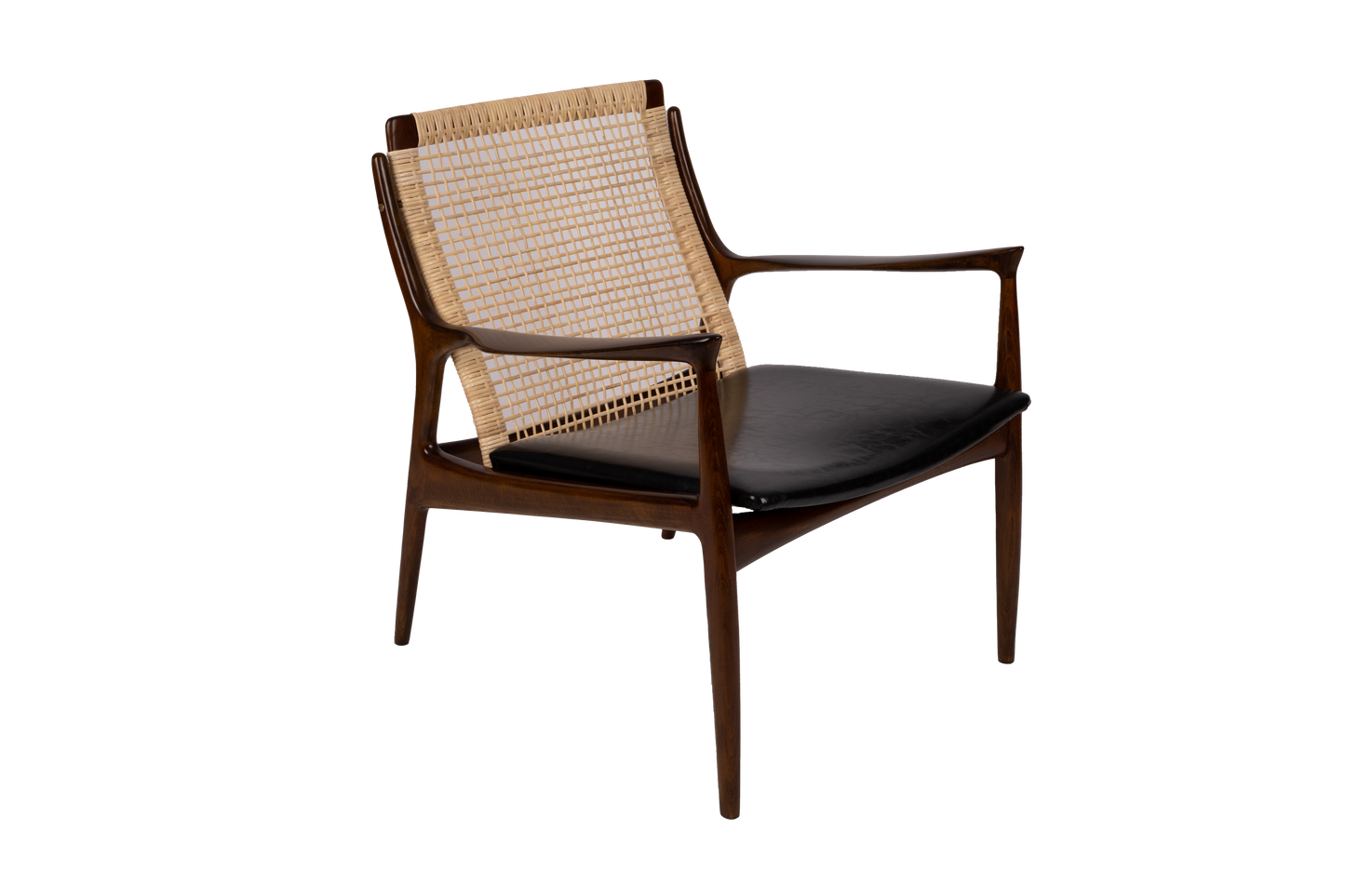 Ib Kofod Larsen Cane Armchair for Selig