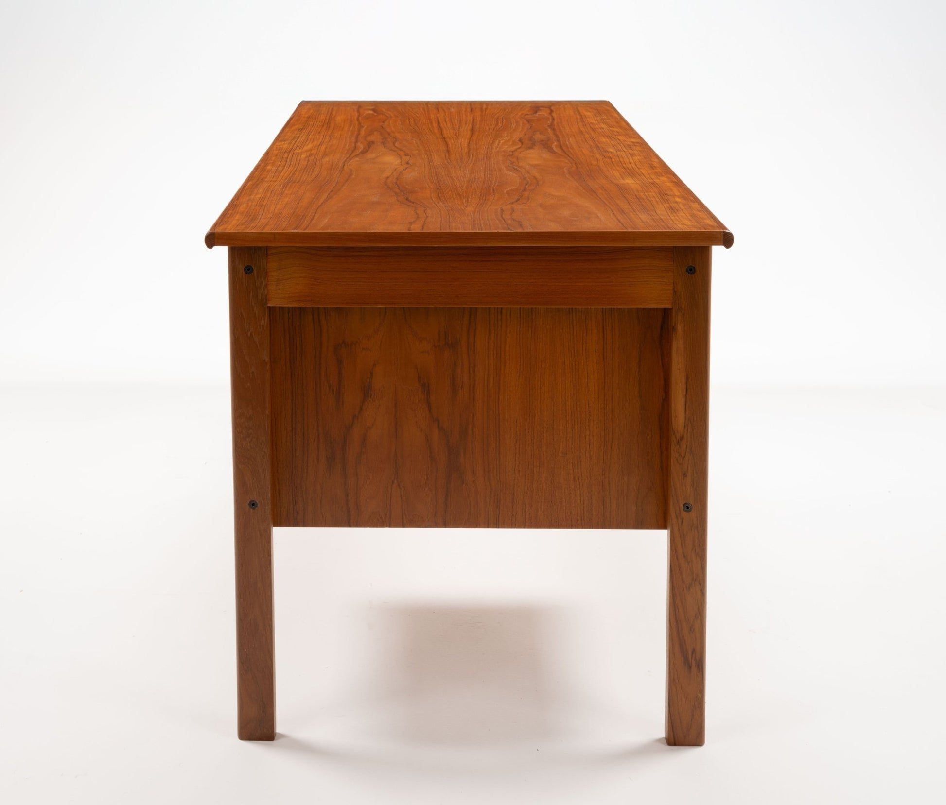 1960s Danish teak writing desk by Peter Lovig Nielsen with clean lines and simple Scandinavian design.