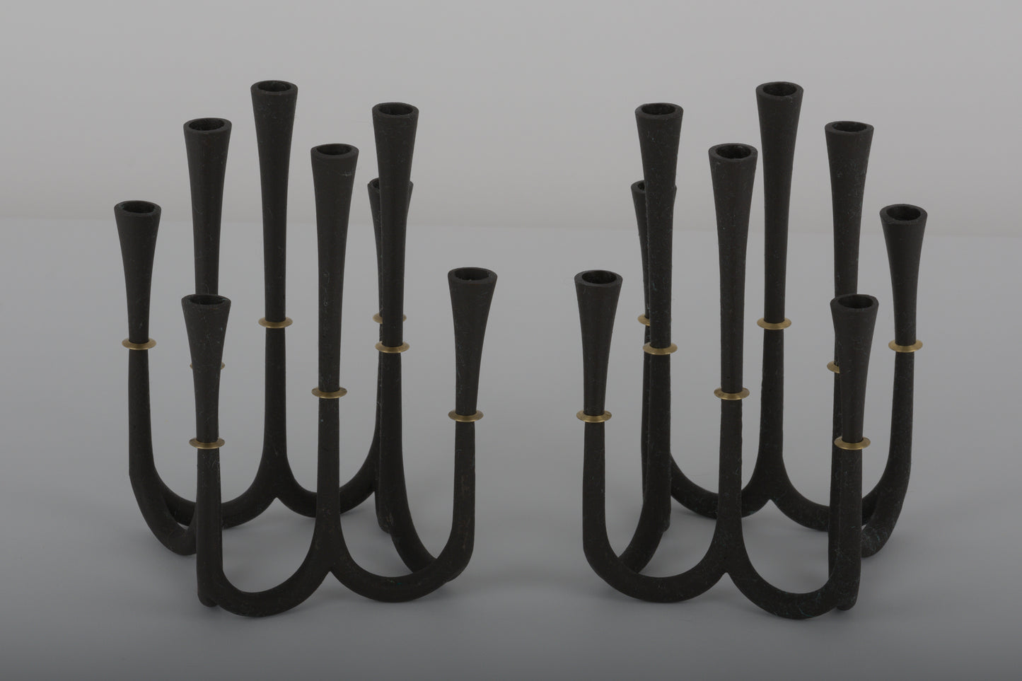 Jens Quistgaard Cast Iron "Candelabra" Set