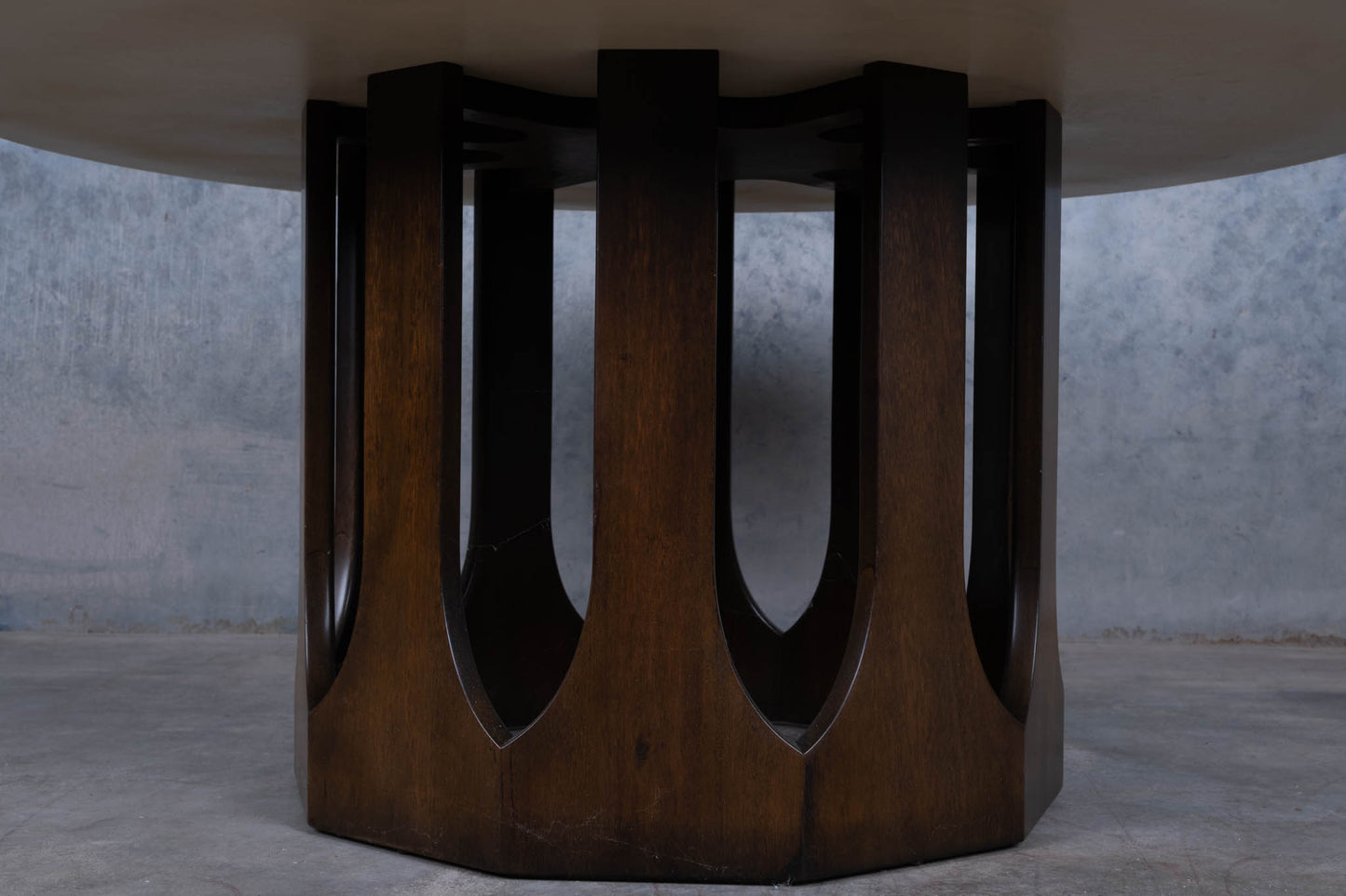 Harvey Probber Travertine Cocktail & Arcade Base