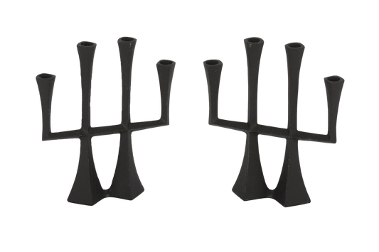 Jens Quistgaard Cast Iron Candle Holder Set