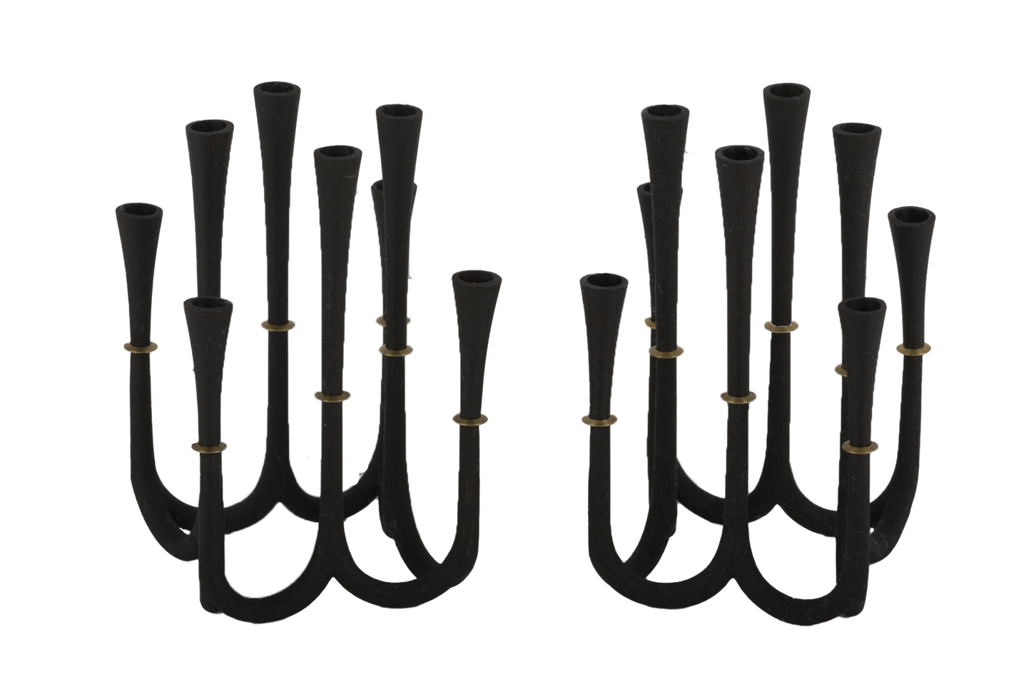 Jens Quistgaard Cast Iron "Candelabra" Set