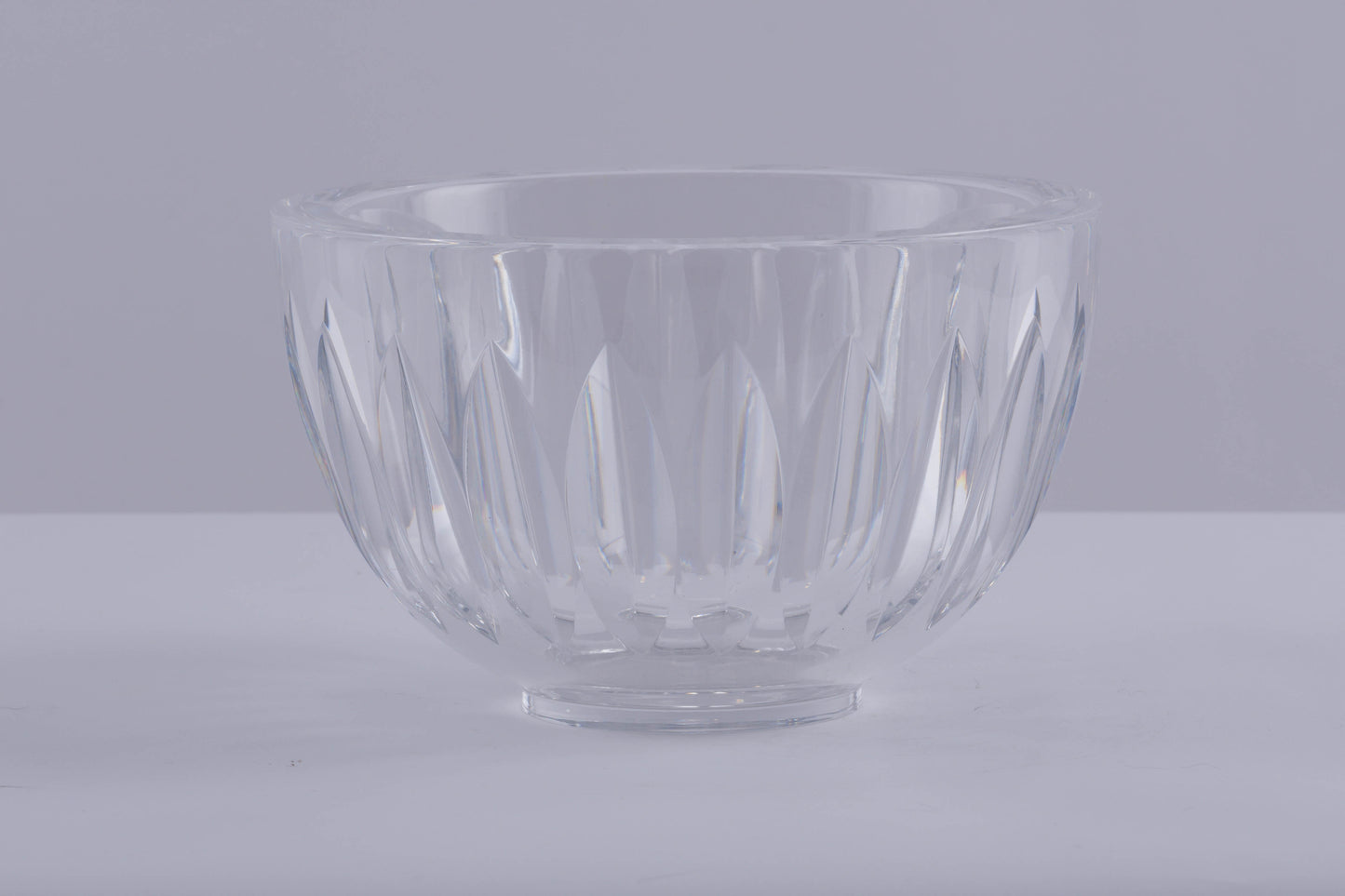 Orrefors Wedge Cut Crystal Bowl