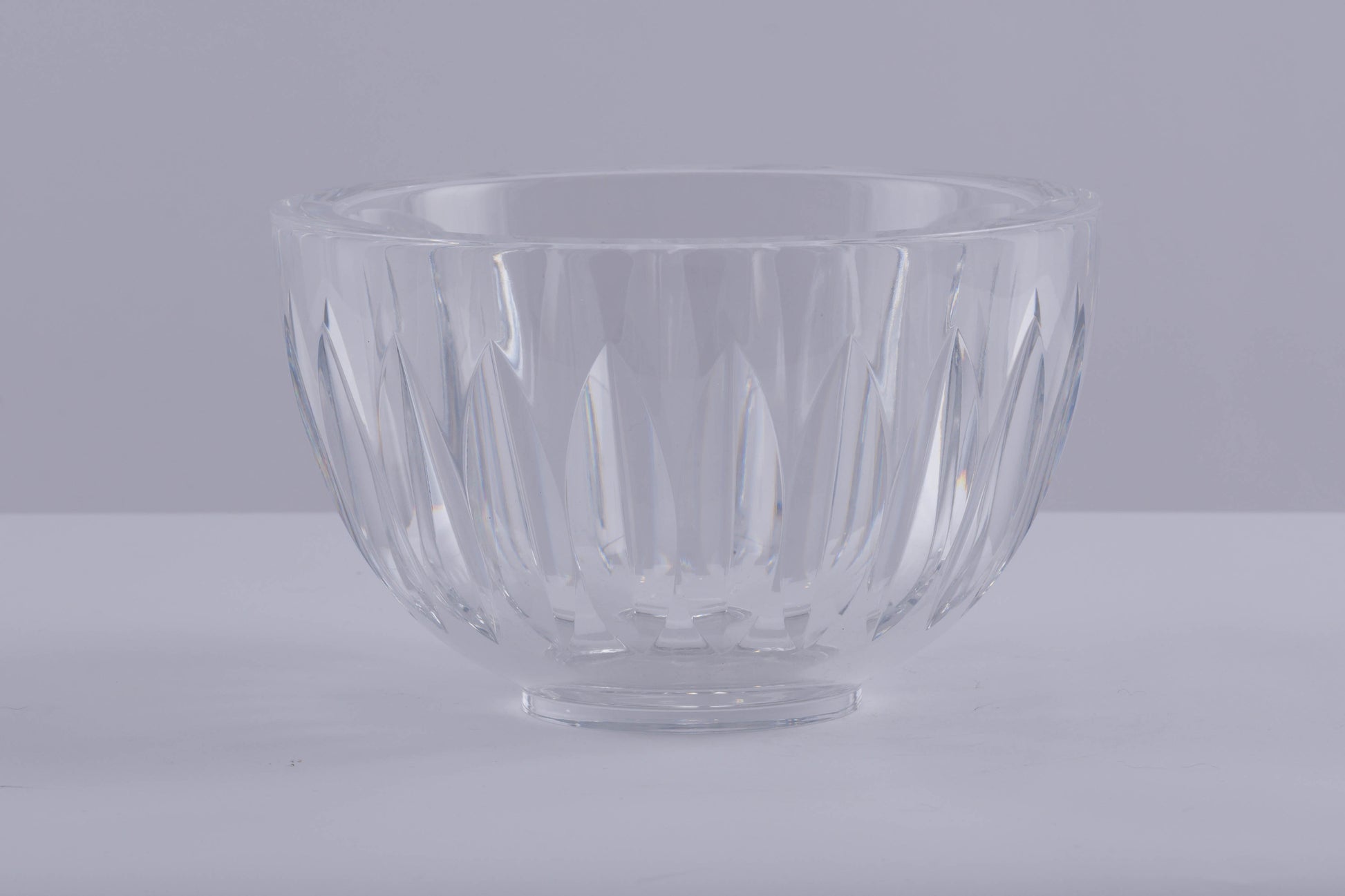 Orrefors Wedge Cut Crystal Bowl