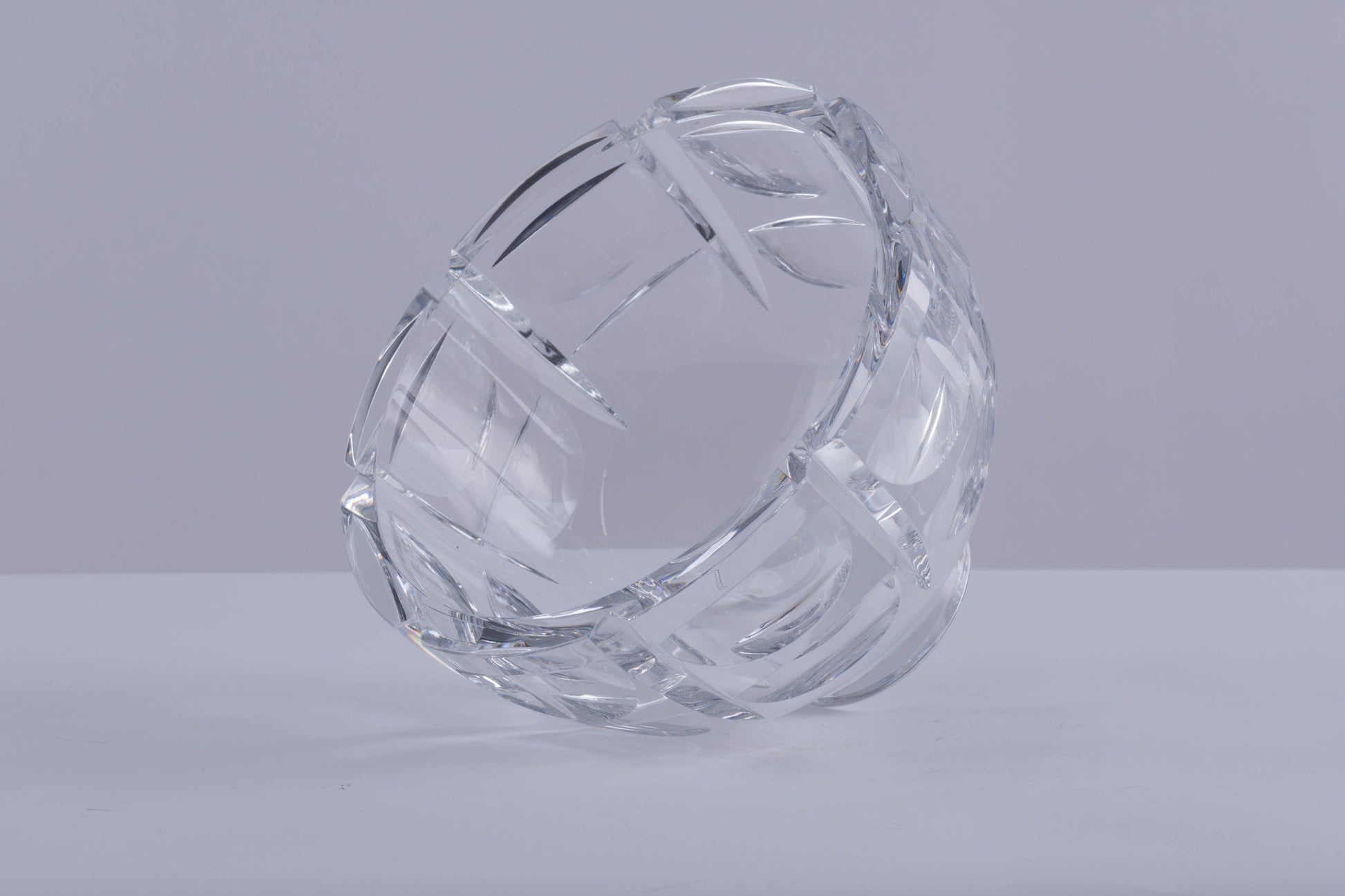 Orrefors "Thousand Windows" Cut Crystal Bowl