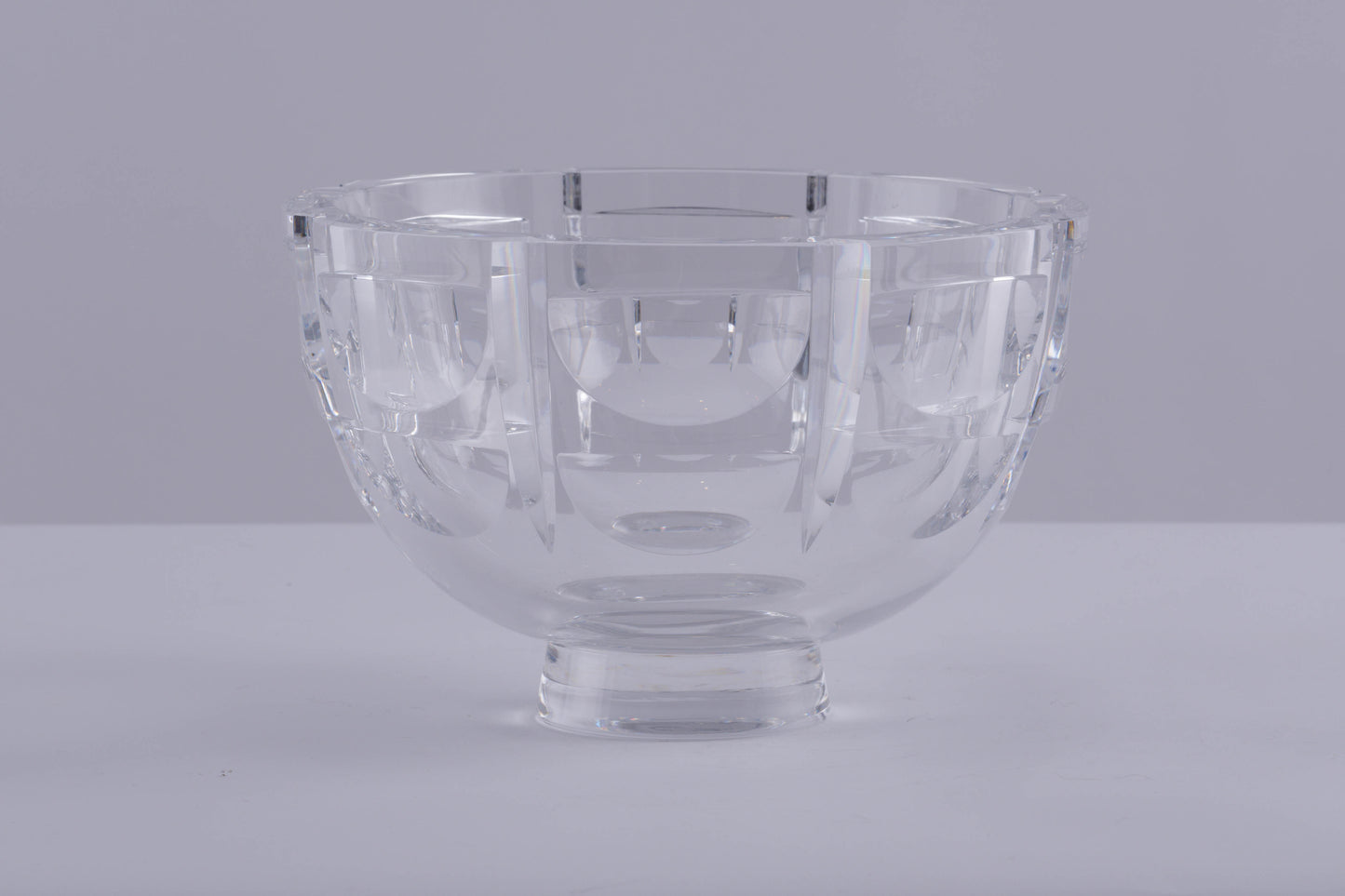 Orrefors "Thousand Windows" Cut Crystal Bowl