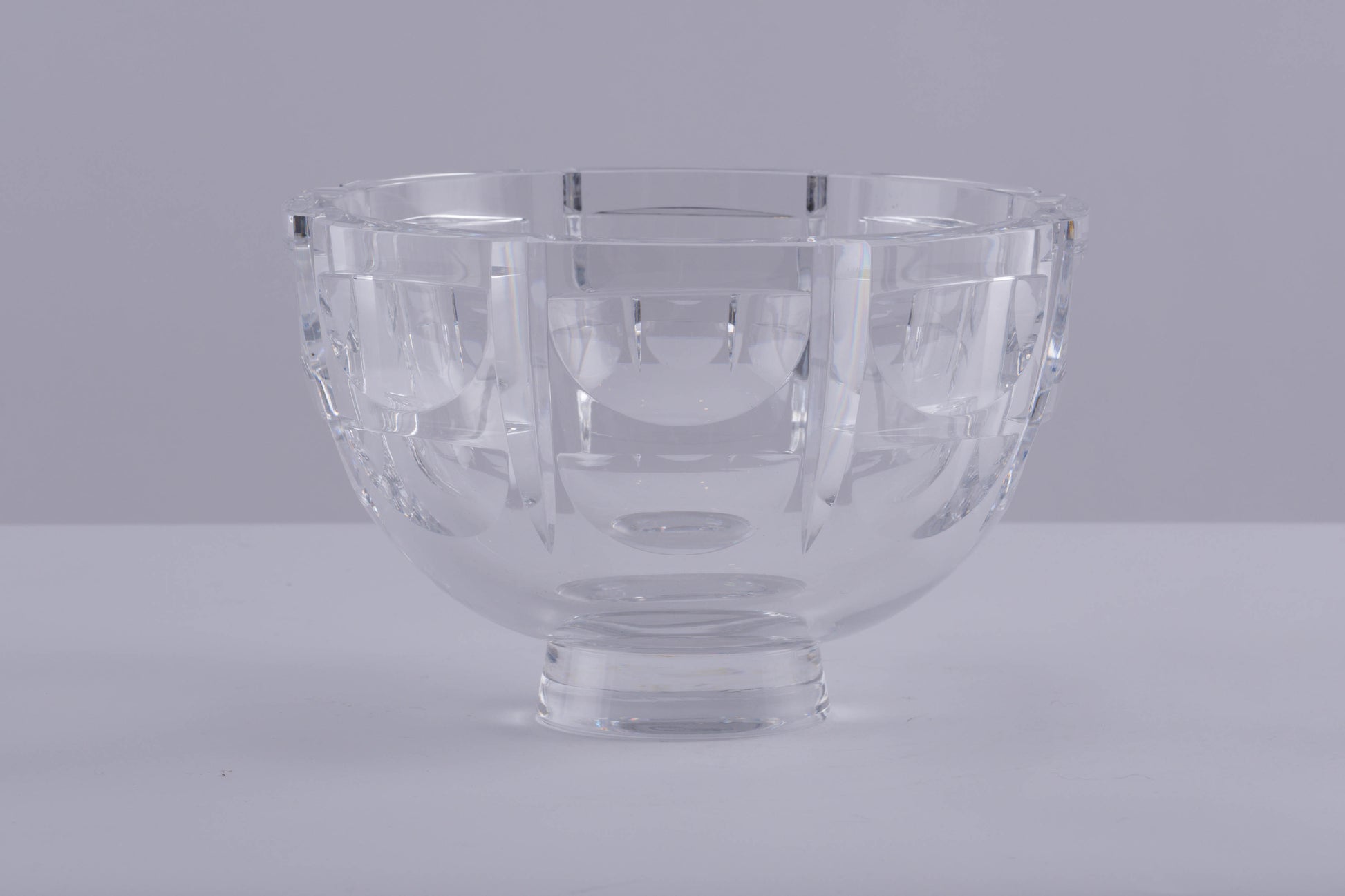 Orrefors "Thousand Windows" Cut Crystal Bowl
