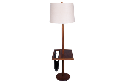 Laurel Floor Lamp with Magazine Rack
